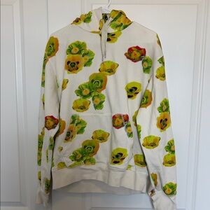 Rag & Bone White Hoodie with Vibrant Accents